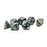 Scarab Mega-hedral Jade/gold 7-Die Set